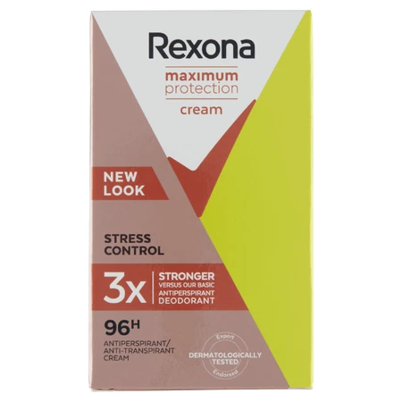 Rexona Максимальний захист, кремовий антиперспірант-стік, Контроль стресу, 45 мл: ціни та характеристики