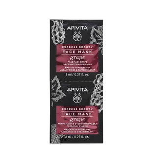 Маска для обличчя проти зморшок з екстрактом винограду Express Beauty, 2 х 8 мл, Apivita