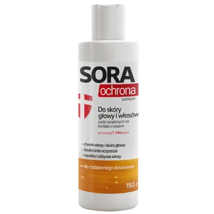 Sora Protection, шампунь для шкіри голови та волосся, для людей, які піддаються впливу вошей, 150 мл