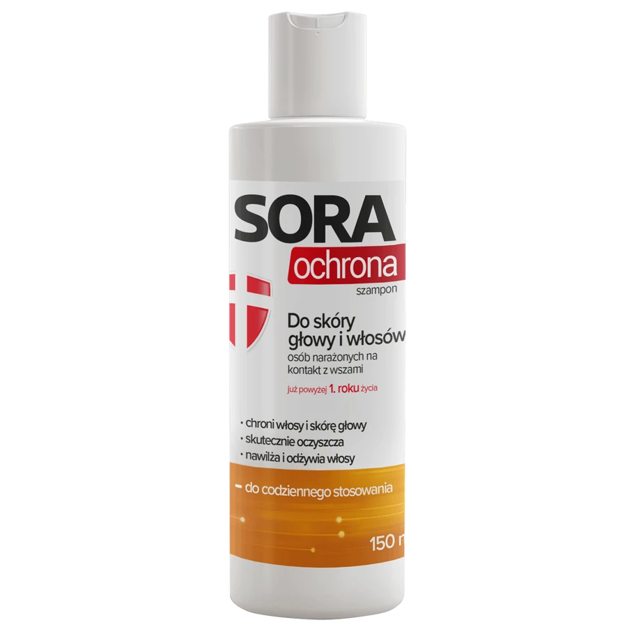 Sora Protection, шампунь для шкіри голови та волосся, для людей, які піддаються впливу вошей, 150 мл: ціни та характеристики