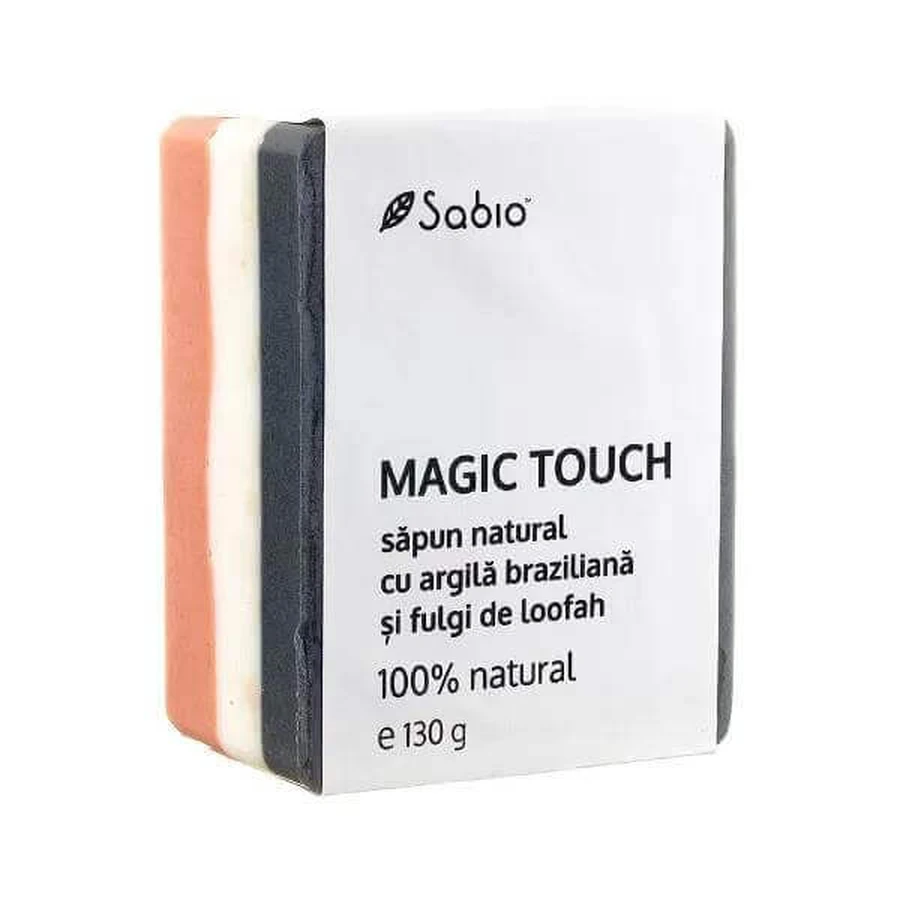 Натуральна прядена з бразильською глиною та пластівцями люфи Magic Touch, 130 г, Sabio: ціни та характеристики