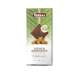 Молочний шоколад з мигдалем, 125 г, Torras