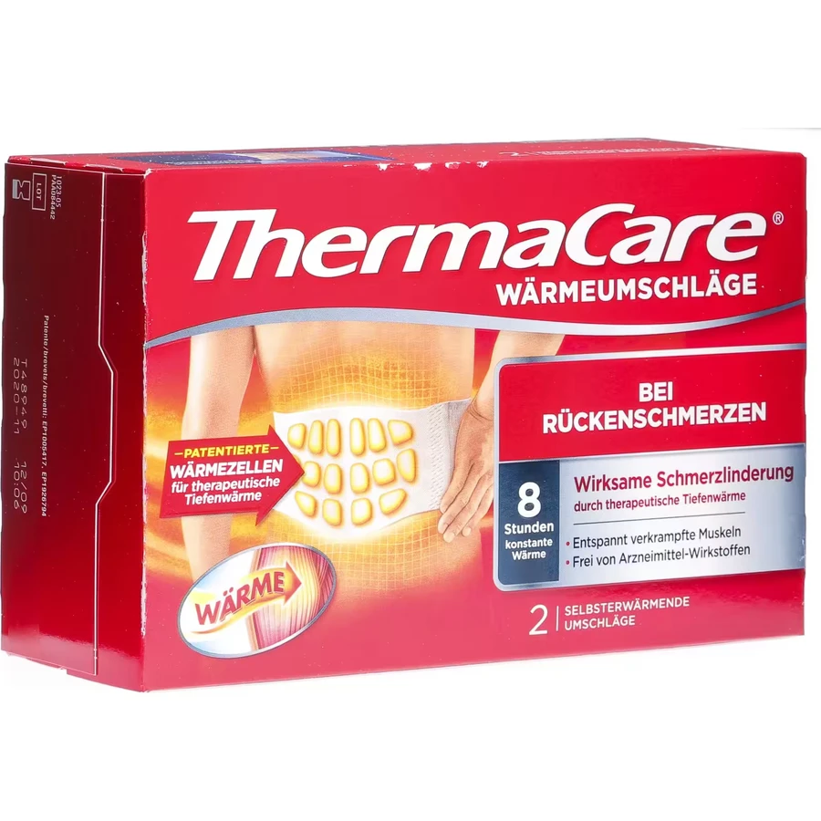 Бандаж лікувальний теплий для спини, 2 шт, ThermaCare: ціни та характеристики