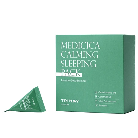 Нічні заспокійливі маски для шкіри Medicica Calming, Medicica Calming, Trimay, 3 г x 20 шт: ціни та характеристики