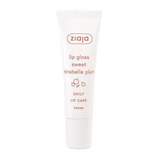 Блиск для губ з ароматом солодкої сливи Lip Care, 12 мл, Ziaja