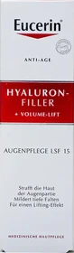 Крем с лифтинг-эффектом Eucerin Hyaluron-Filler+Volume-Lift SPF 15 для восстановления контура вокруг глаз 15 мл