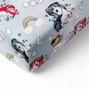 Простыня на резинке, 140x70x15 см, Unicorn Magic, Tuxi Brands