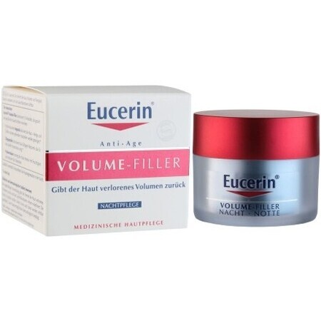 Крем нічний Eucerin Hyaluron Filler Volume Lift Night Cream для відновлення контуру обличчя, 50 мл