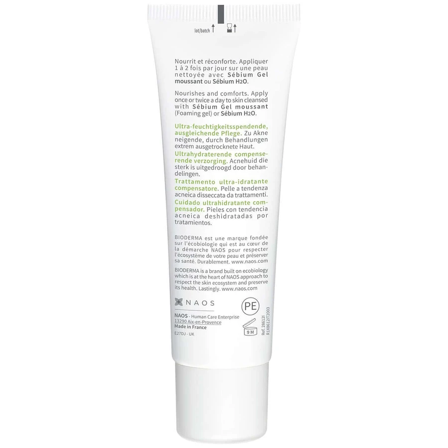 Bioderma Sebium Hydra, увлажняющий крем для жирной кожи, 40 мл: цены и характеристики