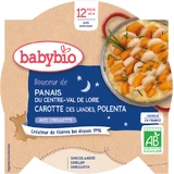 Babybio Меню спокойной ночи Патрнак, морковь и полента с пайеткой 230 гр.