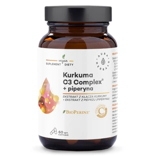 Aura Herbals Turmeric 500 mg C3 Complex + Piperine, 60 капсул