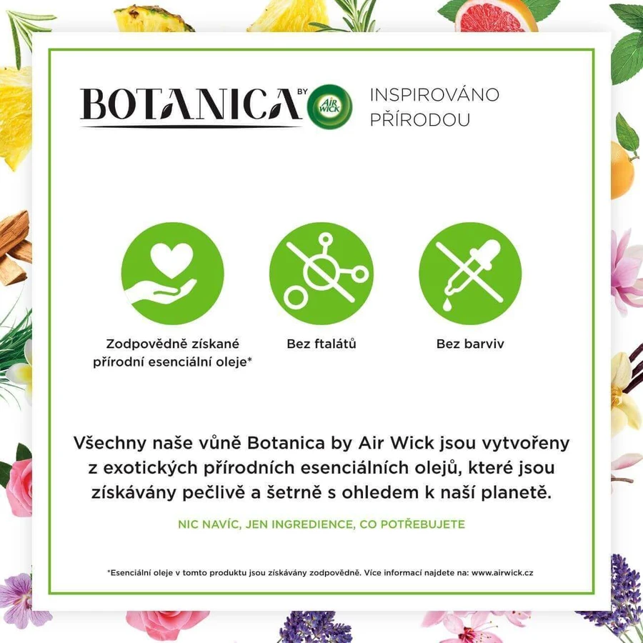 Освіжувач повітря Airwick Botanica Electric Refill Ваніль та гімалайська магнолія 19 мл: ціни та характеристики
