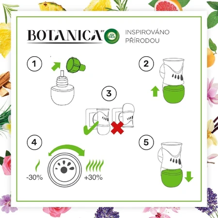 Освіжувач повітря Airwick Botanica Electric Refill Ваніль та гімалайська магнолія 19 мл: ціни та характеристики