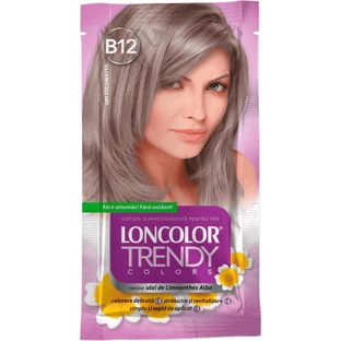 Loncolor TRENDY Полуперманентная краска серая B12, 1 шт.