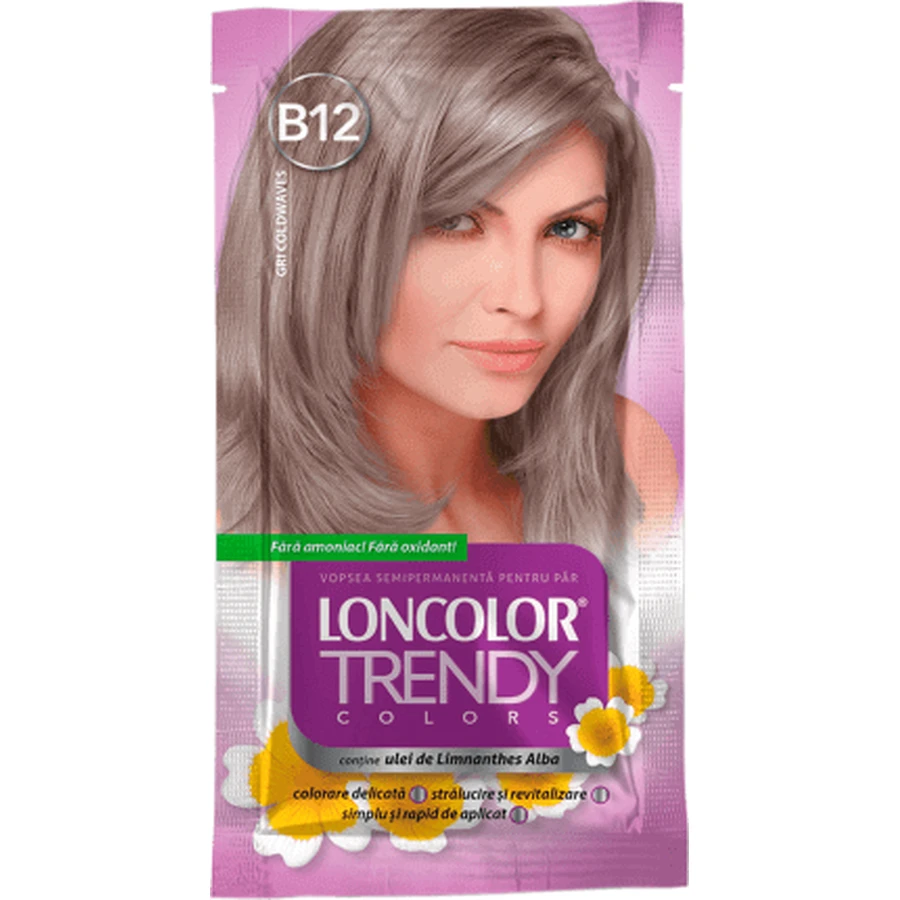 Loncolor TRENDY Полуперманентная краска серая B12, 1 шт.: цены и характеристики