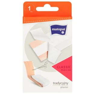 Пластир, Matopat Classic, 6 см х 1 м, 1 штука