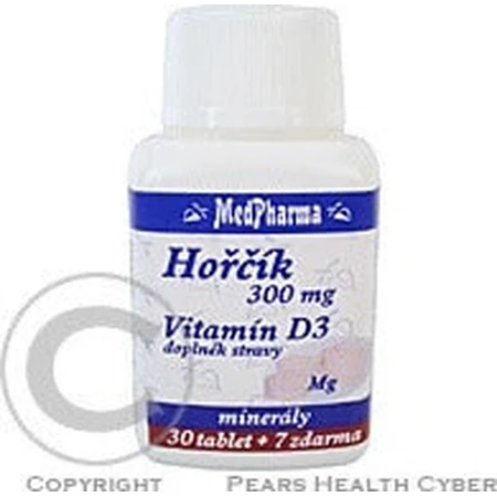 MedPharma ГОРЧИК 300MG+VIT. D 1×37 табл, дієтична добавка: ціни та характеристики