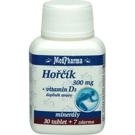 MedPharma ГОРЧИК 300MG+VIT. D 1×37 табл, дієтична добавка: ціни та характеристики