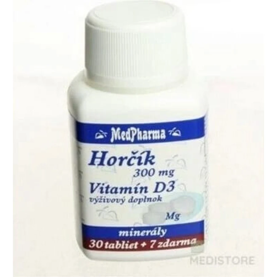 MedPharma ГОРЧИК 300MG+VIT. D 1×37 табл, дієтична добавка: ціни та характеристики