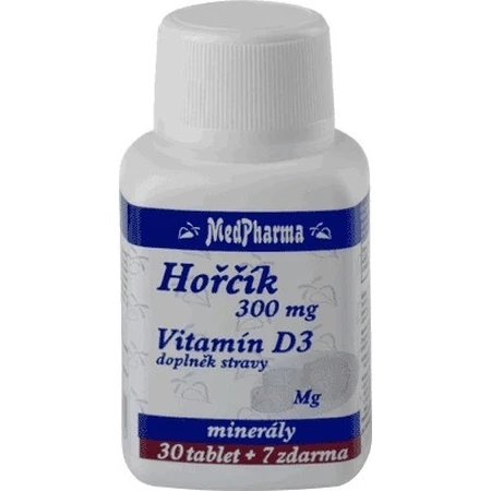MedPharma ГОРЧИК 300MG+VIT. D 1×37 табл, дієтична добавка: ціни та характеристики