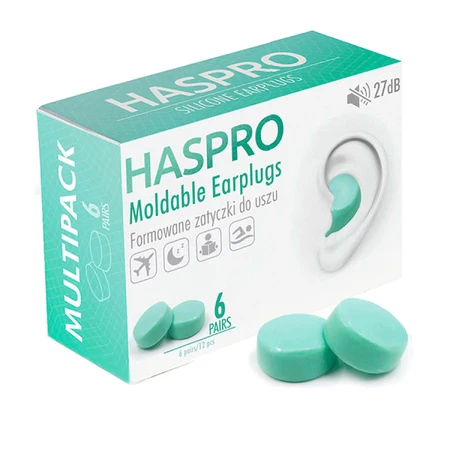 Беруші Haspro, формовані, м'які, 12 штук: ціни та характеристики