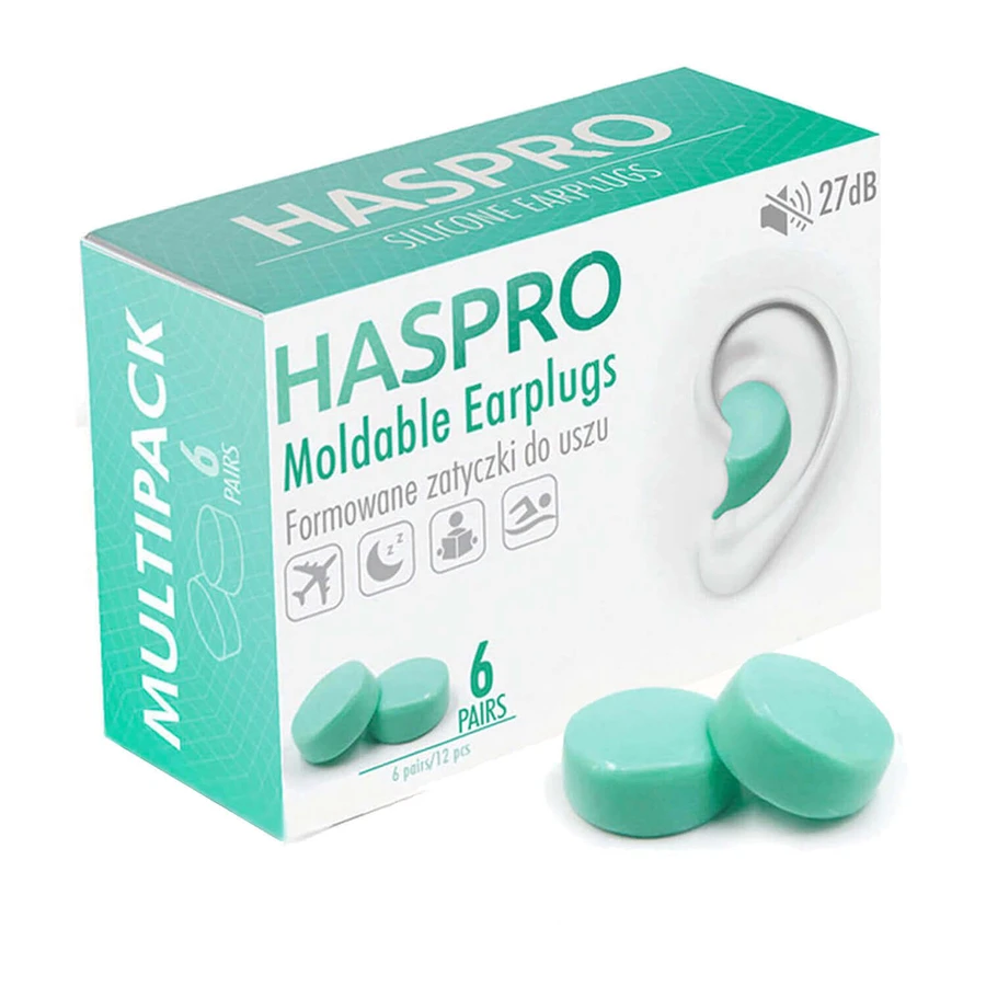 Беруші Haspro, формовані, м'які, 12 штук: ціни та характеристики