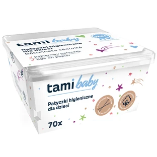 Tami MyBaby, ватні палички для немовлят та малюків, 100% бавовна, 70 штук
