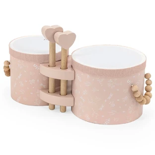 Деревянная игрушка Бонго, +18 месяцев, розовый, Label Label