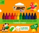 BIC Треугольные восковые карандаши, 12 шт.