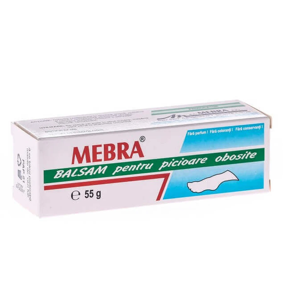 Бальзам для уставших ног, 55 г, Mebra: цены и характеристики
