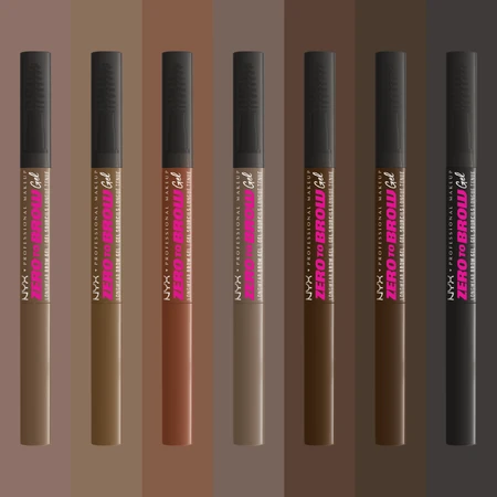 NYX Professional Makeup Гель для брів Zero To Brow для обох брів - 08 чорний 2 мл: ціни та характеристики