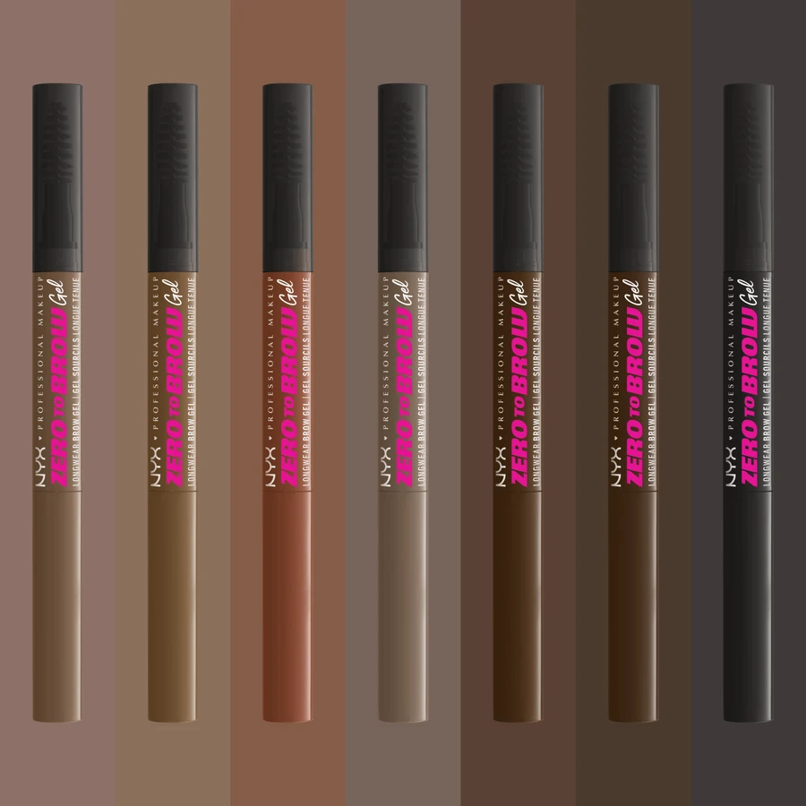 NYX Professional Makeup Гель для брів Zero To Brow для обох брів - 08 чорний 2 мл: ціни та характеристики