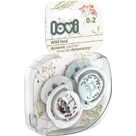 LOVI Пустышка силиконовая с мини-штампом Dynamic WILD SOUL, для мальчиков, 0-2м, 2 шт.: цены и характеристики