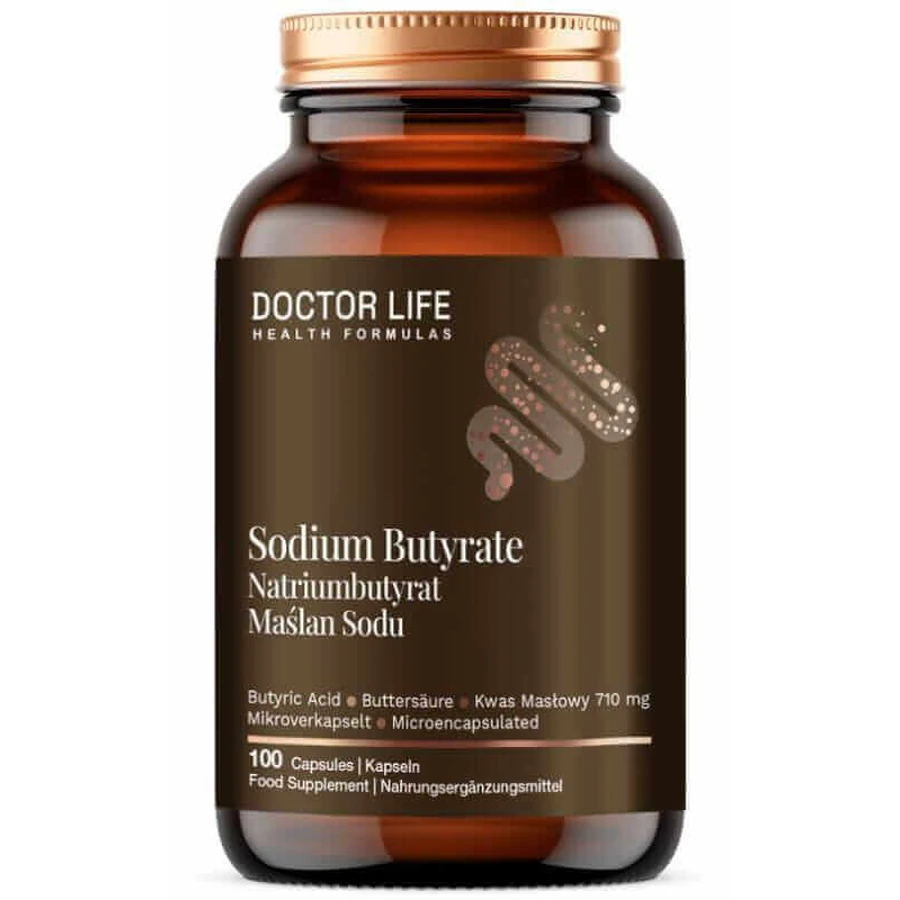 Doctor Life Натрію бутират (натрію малат) 1000 мг, 100 капсул: ціни та характеристики