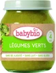 BABYBIO органические зеленые овощи 1×130 г, органический овощной перекус