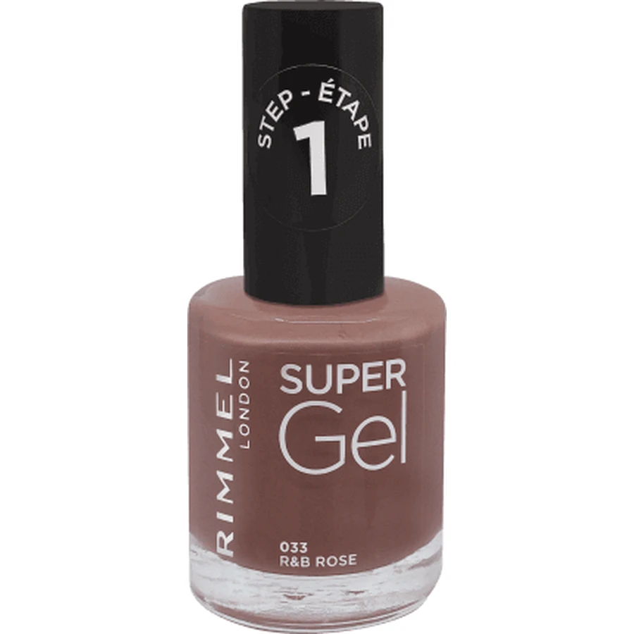 Rimmel London Super Gel Nail Lacquer 033 R&B Rose, 12 мл: ціни та характеристики