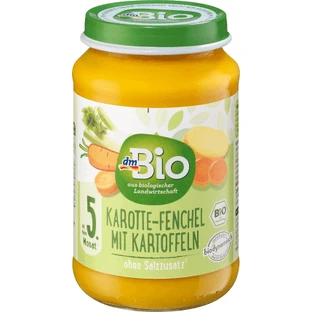 DmBio Меню з морквою та картоплею 5+, 190 г