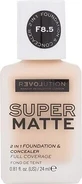 Revolution Relove, Supermatte Foundation F8.5, макияж 1×24 мл, макияж
