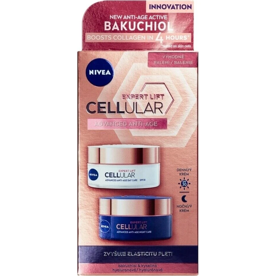 Nivea Денний + Нічний крем Cellular Expert Lift 2х50мл 1×2х50мл, крем для шкіри: ціни та характеристики