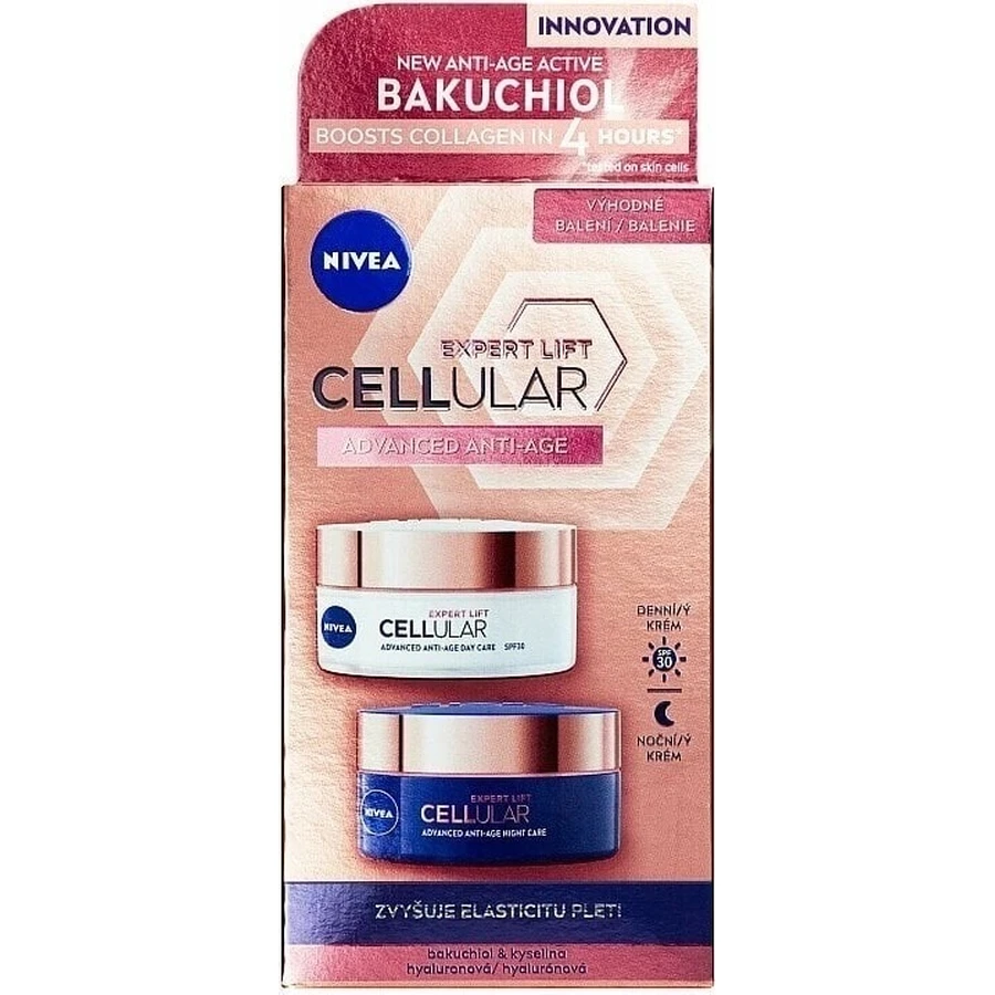 Nivea Денний + Нічний крем Cellular Expert Lift 2х50мл 1×2х50мл, крем для шкіри: ціни та характеристики