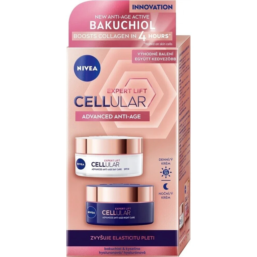 Nivea Денний + Нічний крем Cellular Expert Lift 2х50мл 1×2х50мл, крем для шкіри: ціни та характеристики