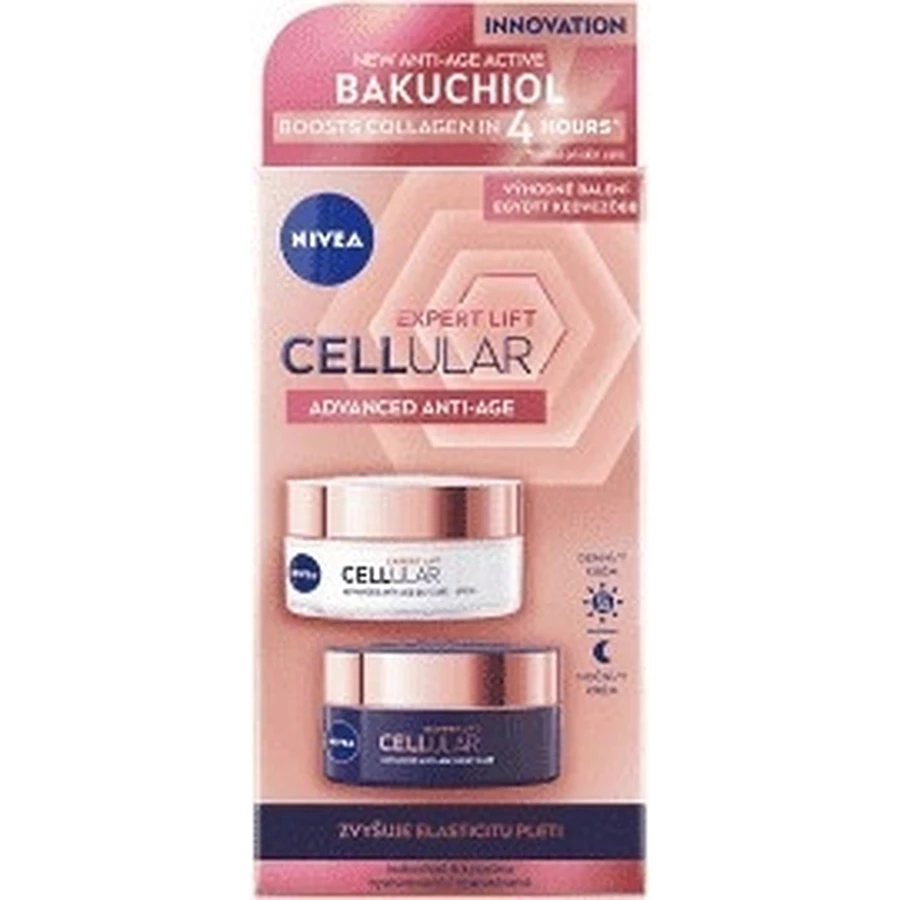 Nivea Денний + Нічний крем Cellular Expert Lift 2х50мл 1×2х50мл, крем для шкіри: ціни та характеристики