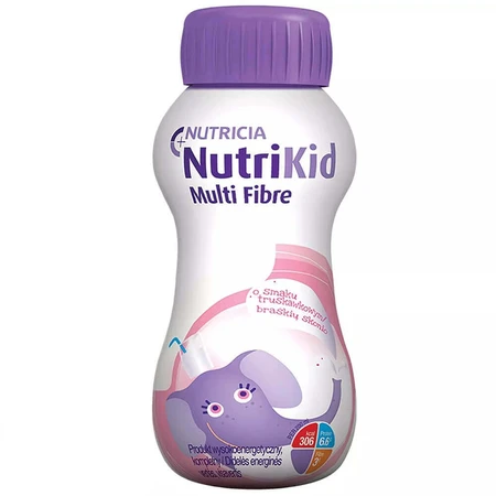 NutriKid Multi Fibre, харчова суміш для дітей старше 1 року, полуничний смак, 200 мл: ціни та характеристики