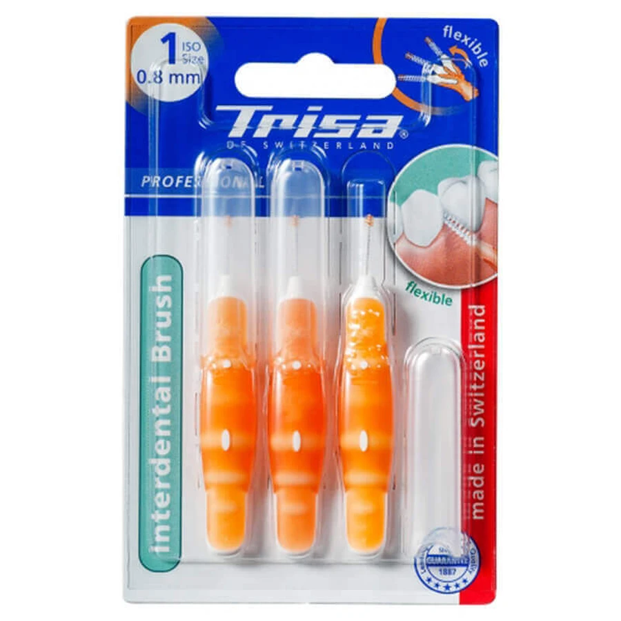 Зубная щетка межзубная ISO 2, 0,9 мм, 0,9 мм, Trisa: цены и характеристики