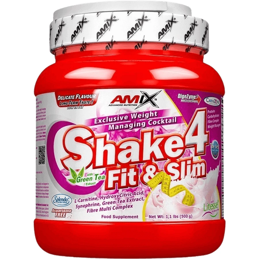 Amix Shake4 Fit&Slim клубника 500 г: цены и характеристики