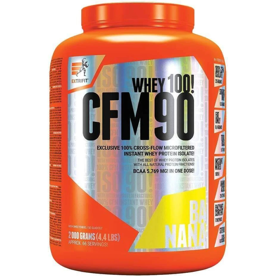 Extrifit CFM Ізолят швидкорозчинної сироватки 90 банан 2 кг: ціни та характеристики
