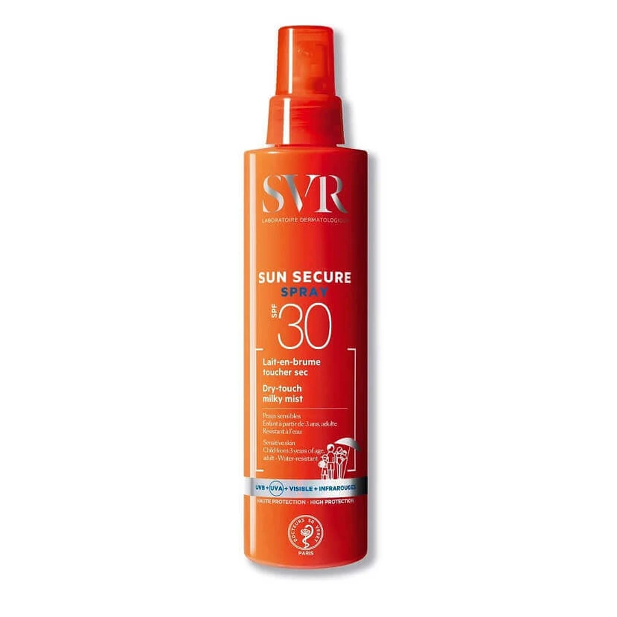Сонцезахисне молочко-спрей SVR Sun Secure SPF 30, 200 мл: ціни та характеристики