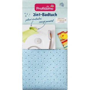 Серветка DenkMit Profissimo 2 in 1-Badtuch для прибирання ванної кімнати, 30 х 30 см, 1 шт.