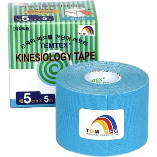Кінезіо стрічка Temtex Kinesio стрічка Класична синя 5смх5м