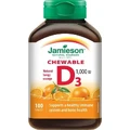 JAMIESON VITAMIN D3 1000 IU POMARAN 1×100 tbl, VITAMIN D3, оранжевый